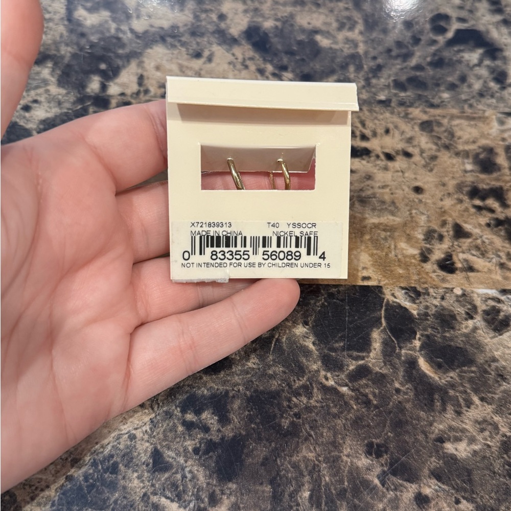 Napier Gold-Tone Pink & Red Crystal Drop Earrings - Picture 3 of 6